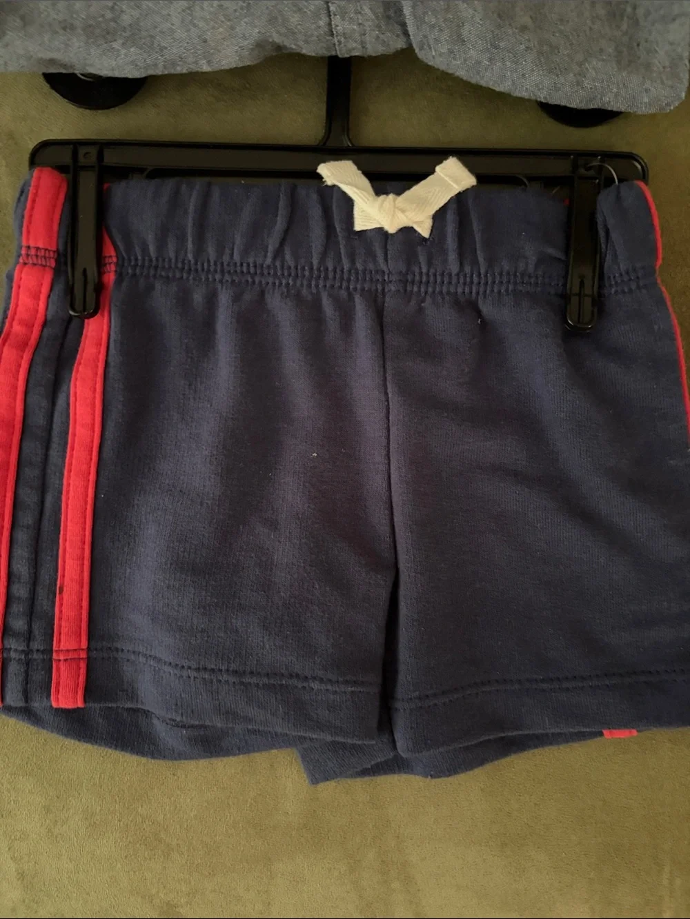 Toddler Colorblock Tee w/2 shorts in Gray, White & Red